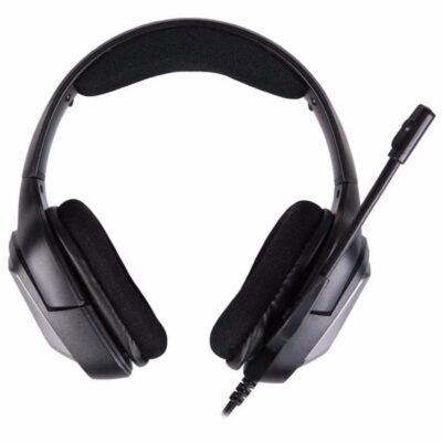 The HP H220 G9 Gaming Headphones, featuring 50mm drivers for crystal-clear sound, noise-canceling microphone for clear communication, and an ergonomic, lightweight design with cushioned ear cups and adjustable headband. The durable build and versatile 3.5mm jack ensure compatibility across PCs, consoles, and mobile devices, all in a sleek, modern style.