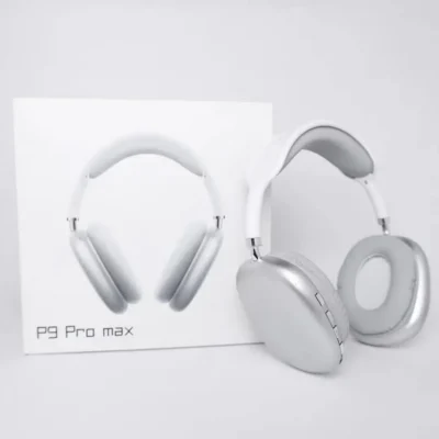 The P9 Pro Max Bluetooth Headphones with a noise-canceling microphone, designed for clear communication and immersive sound. Compatible with all iOS and Android devices, these headphones feature Bluetooth connectivity for wireless streaming, lightweight and durable construction, and easy plug-and-play installation. Ideal for enjoying music, movies, and reducing background noise at home or in the office