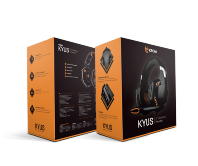 Headset with 50mm speakers delivering high-quality sound, compatible with PC and PS4. Features volume control and a microphone on the cable, includes software for enhanced functionality, and ultra-soft ear cushions designed for comfort during long gaming sessions.