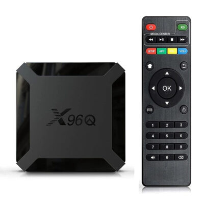 Android TV Box X96Q with 4K Ultra HD resolution and Android OS, designed for enhanced streaming and app access on your TV