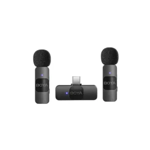 Boya Wireless Microphone V20 with high-definition sound and ergonomic design for professional and versatile use.