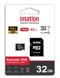 Imation UHS-1 MicroSD XC 32GB with high-speed performance and durable design for versatile storage.