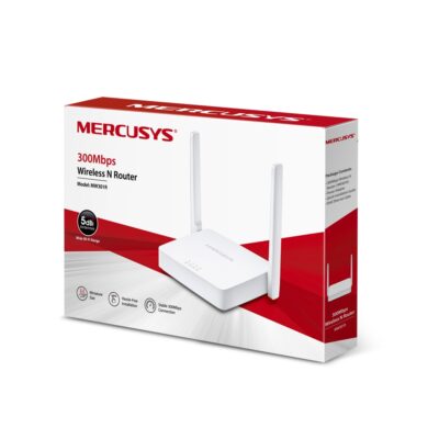 Mercusys MW 30R Router with 300Mbps speed, advanced security features, and compact design for seamless internet connectivity.