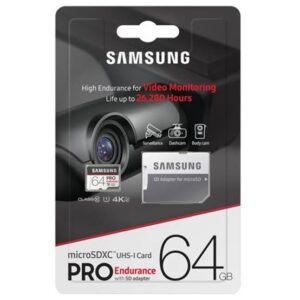 Samsung MicroSD Card 64GB with high-speed performance and durable design for versatile storage.